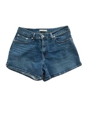 Women's Levi's A-Line Blue Denim Shorts Summer Beach Casual Size 31